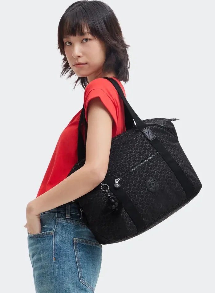 kipling  Art Female Medium Tote With Removable Shoulder Strap - Signature Emb  | Best Price UAE
